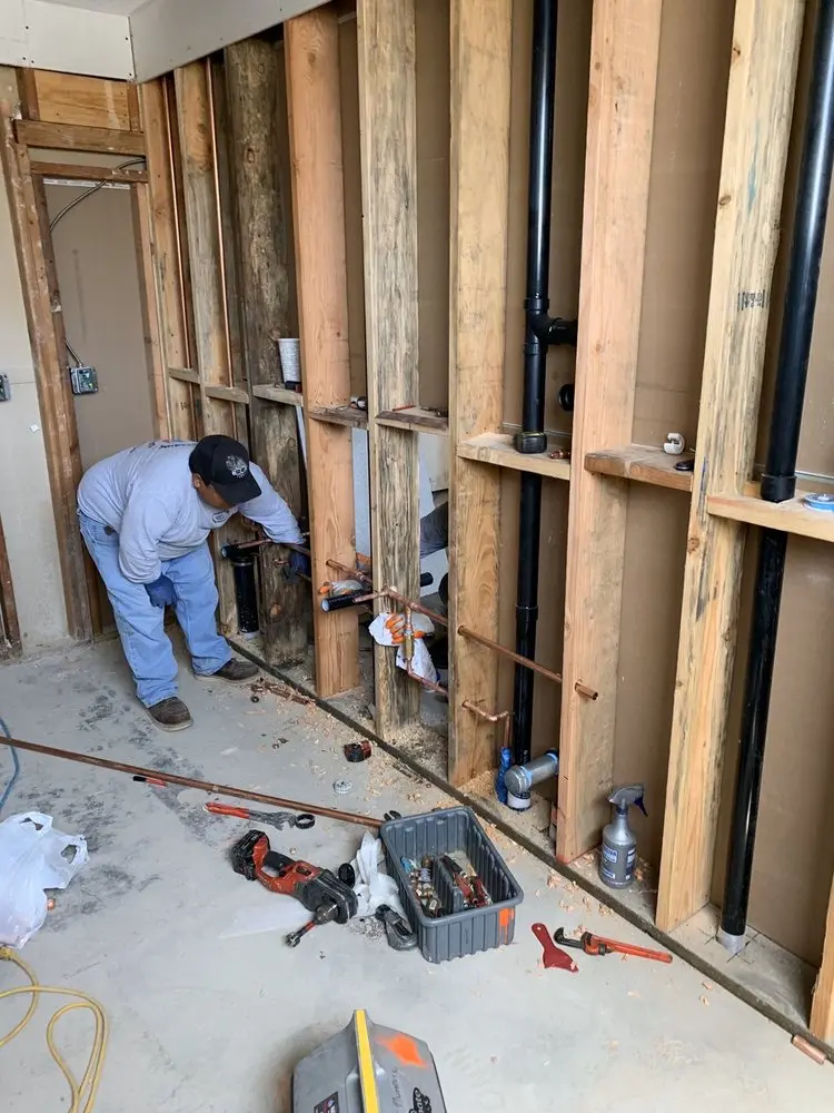 Commercial rough-in plumbing for Water Heater Replacement in Bridgehampton